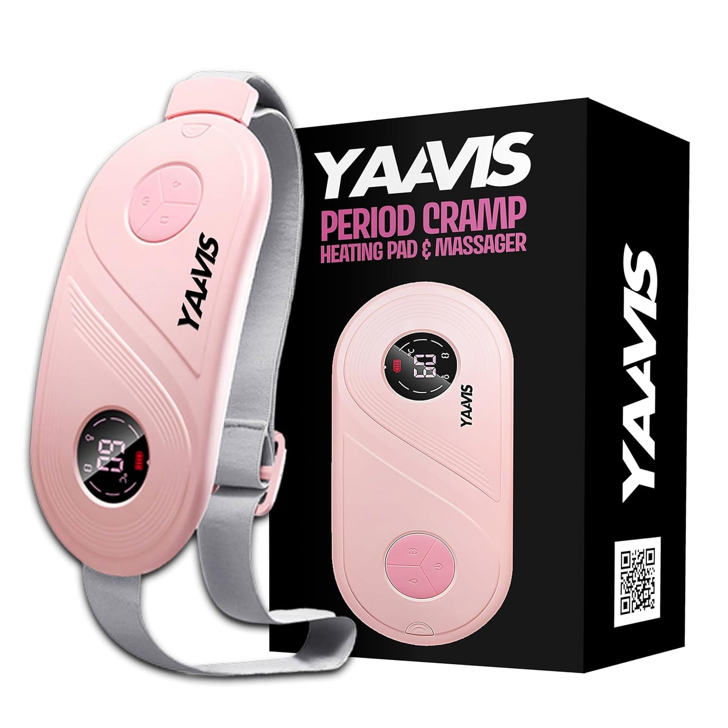 YAAVIS Portable Heating Pad & Period Pain Relief Massager