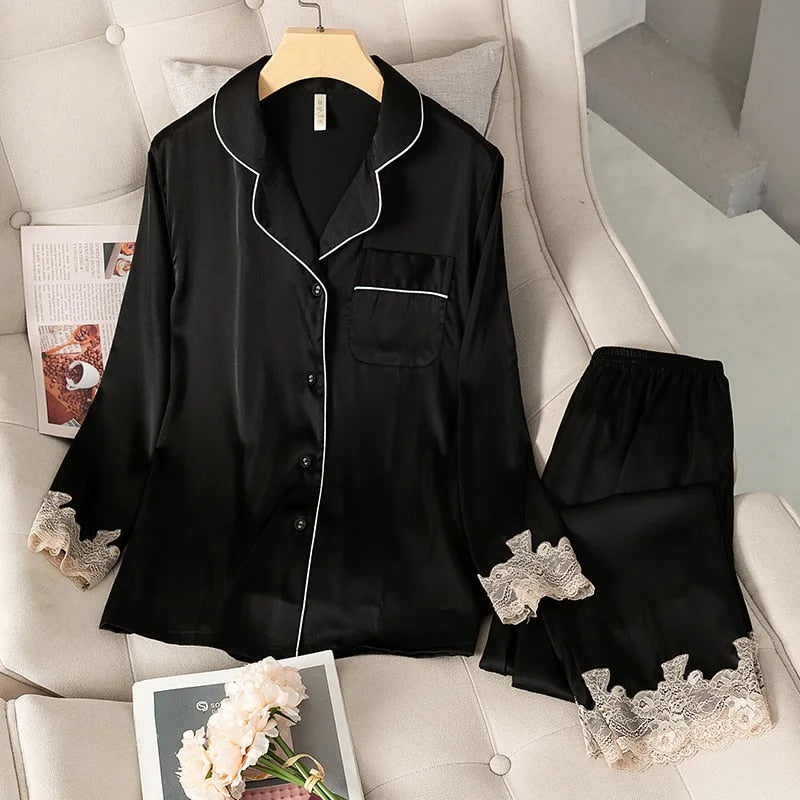 Lucy Satin Pajamas Set