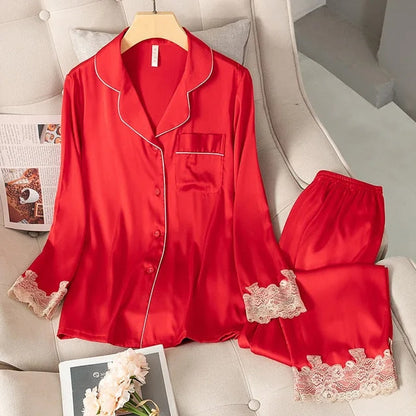 Lucy Satin Pajamas Set
