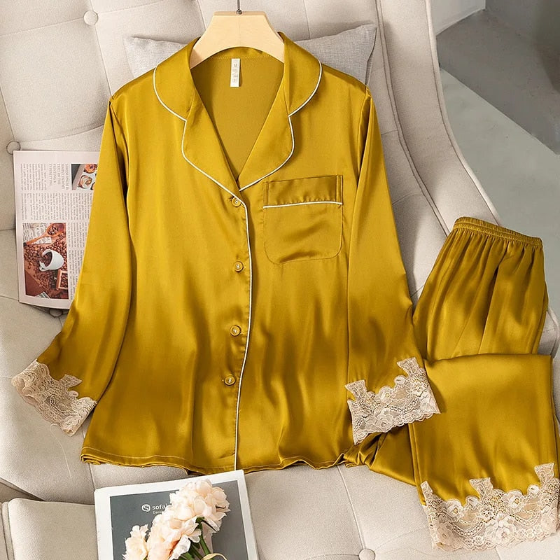 Lucy Satin Pajamas Set