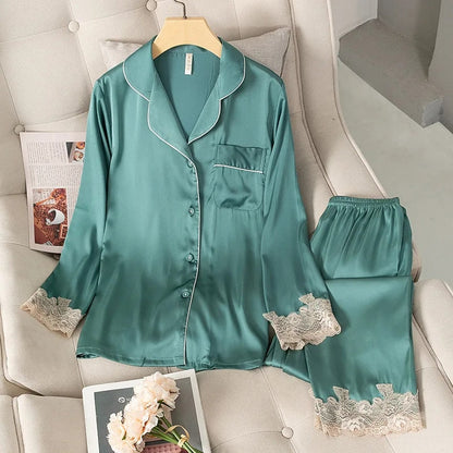 Lucy Satin Pajamas Set