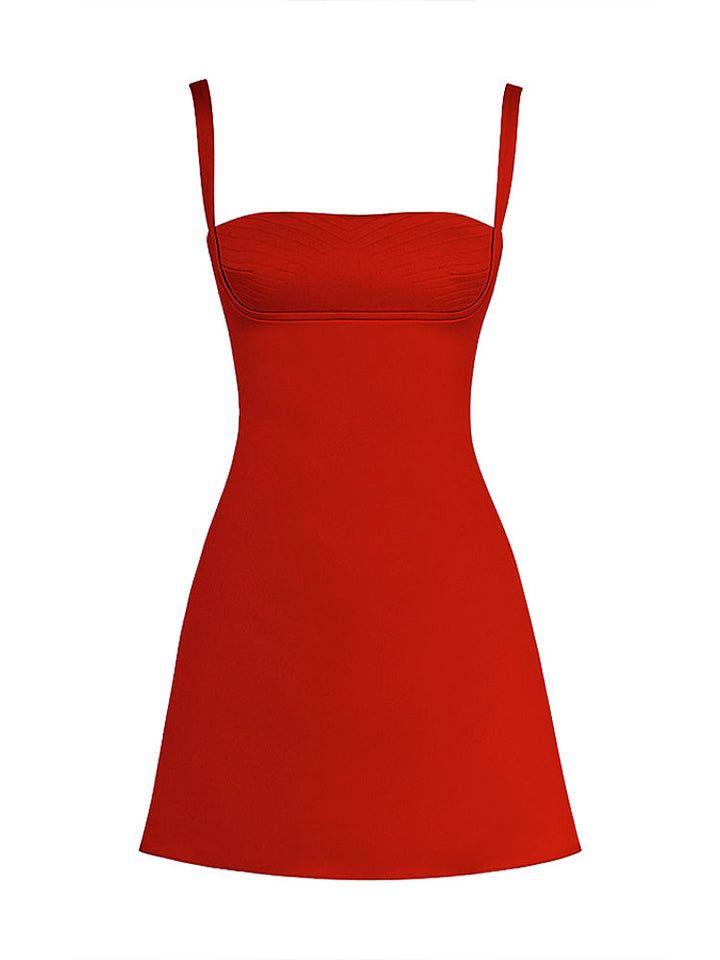 Alicia Short Red Dress For Women