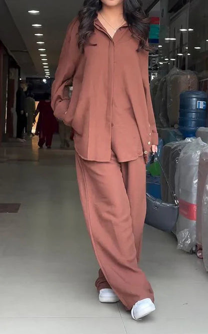 Coco Casual Solid Color Suit